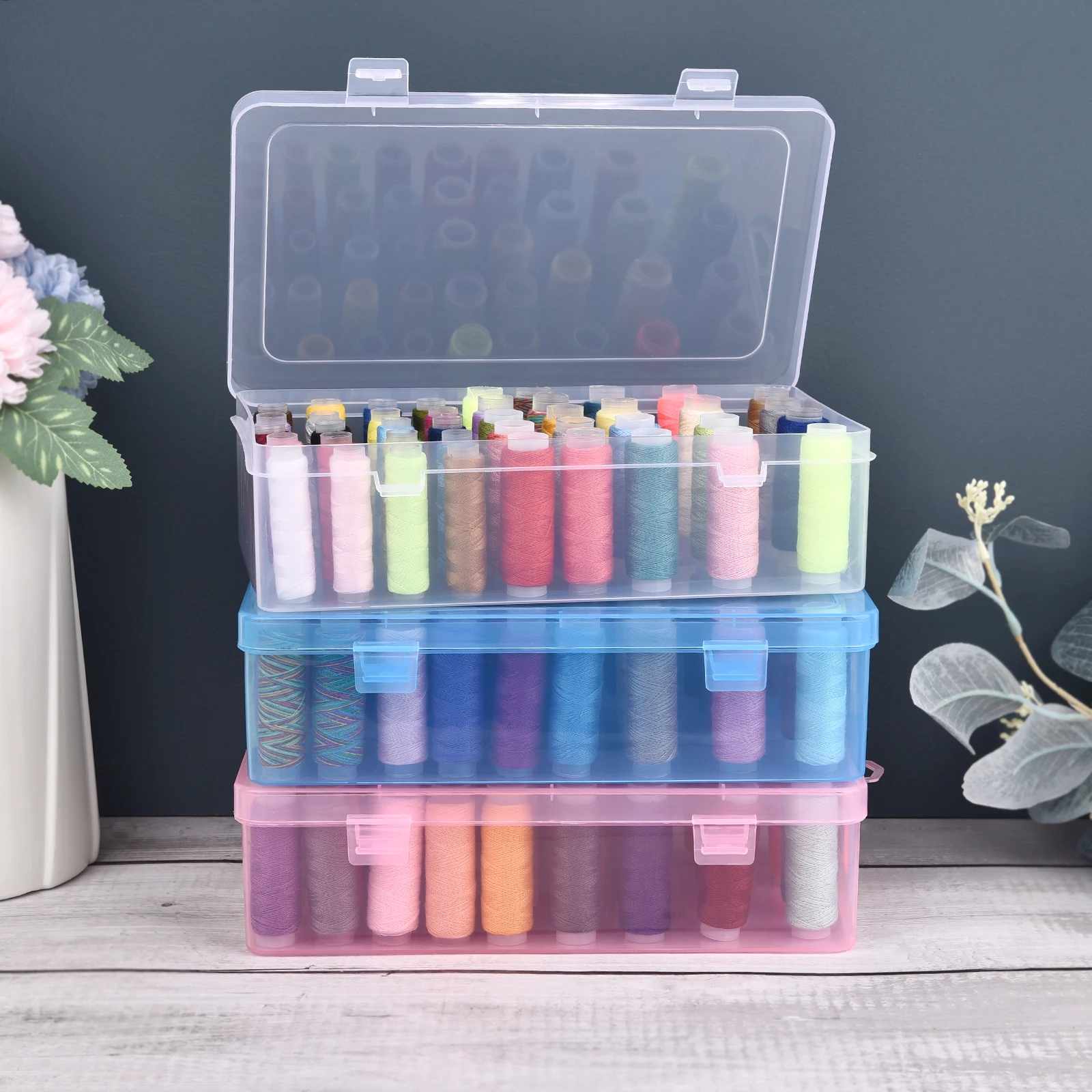 Sewing Tas - New 24 Grids Spool Organizer/42 Axis