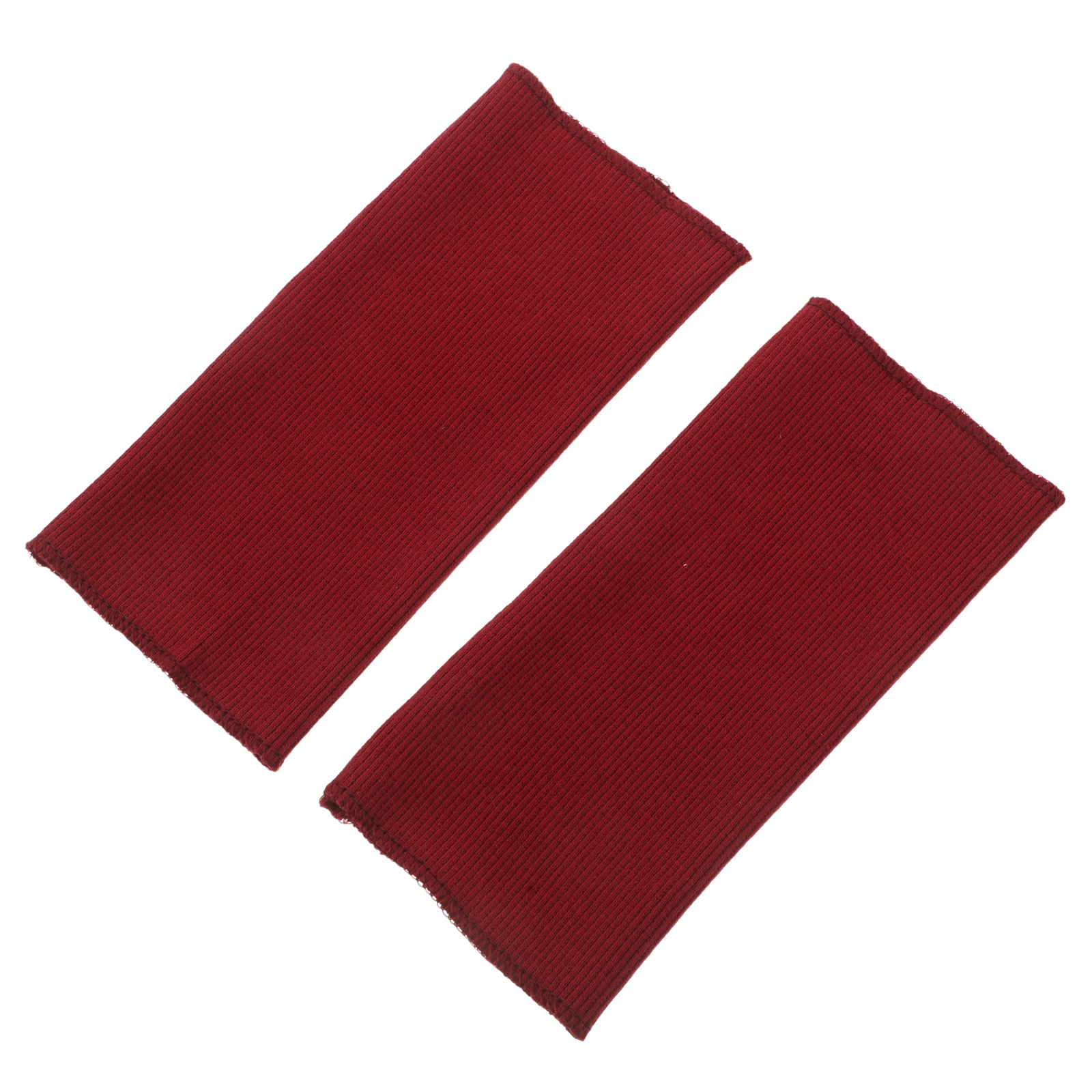 Sewing Jackets - 1Pair Dark Red Ribbed Knit Cuff