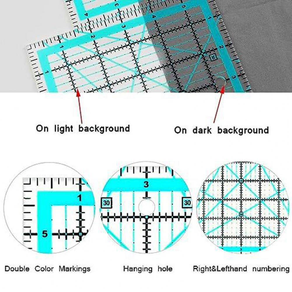4Pcs Acrylic Quilting Ruler wi - огляд і ціна Quilting Ruler Square