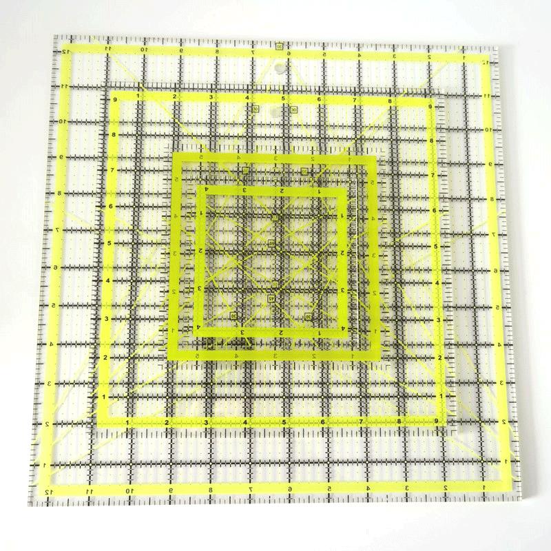 4Pcs Square Acrylic Quilting R - огляд і ціна Quilting Ruler Square