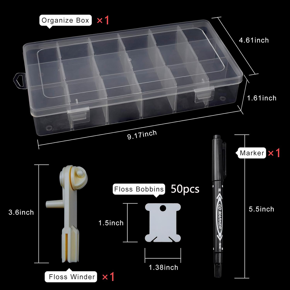 Embroidery Floss Organizer 18  - огляд і ціна Embroidery Floss Thread