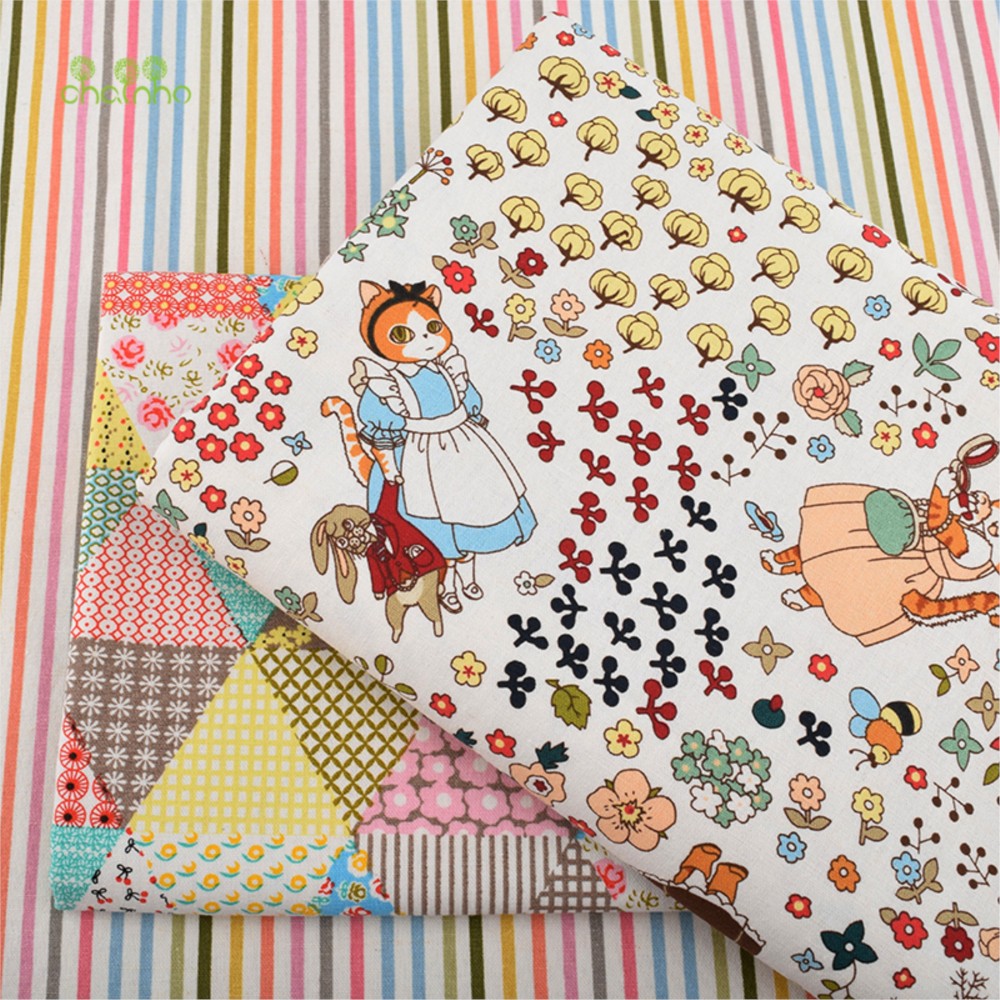 Chainho,Printed Cotton Linen F - огляд і ціна Sewing Geotextile Fabric
