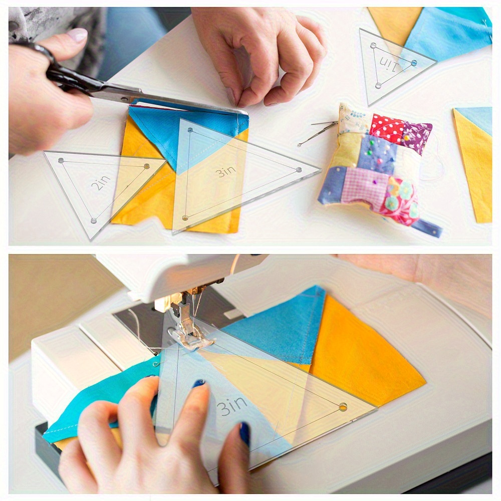 6pcs Acrylic Patchwork Triangl - огляд і ціна Quilting Ruler Square