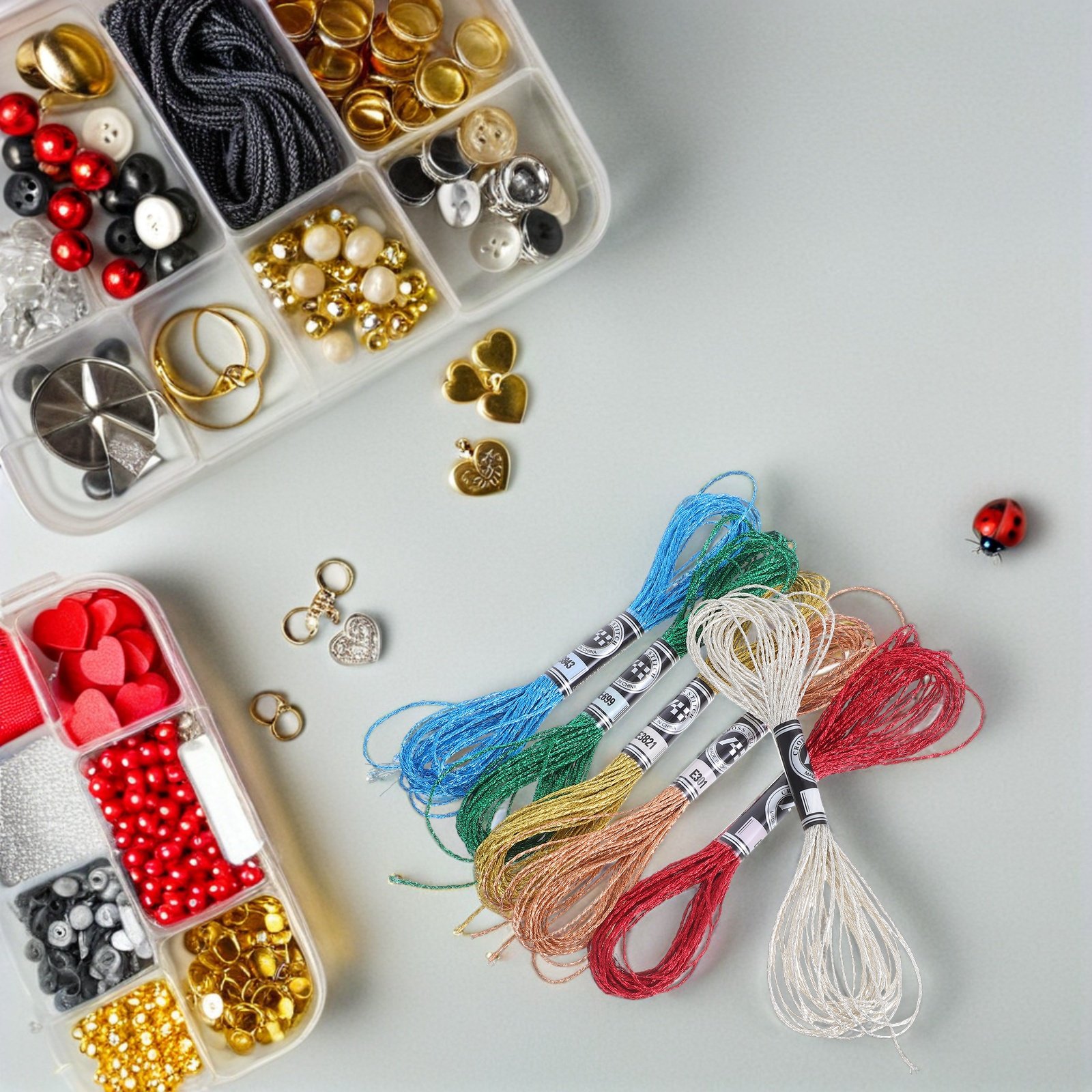 6Pcs Luxurious Metallic Embroi - огляд і ціна Embroidery Floss Thread