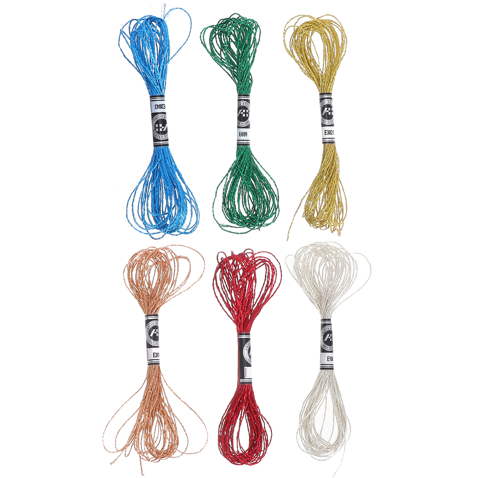 6Pcs Luxurious Metallic Embroi - огляд і ціна Embroidery Floss Thread