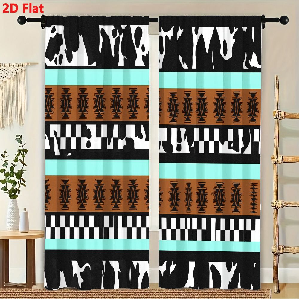 2Pcs Curtains 2D Flat Geometri - огляд і ціна Century Textile & Sewing Supply Hours