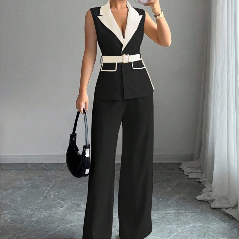 Vest Suit Women Wide Leg Pants - огляд і ціна Sewing Jackets