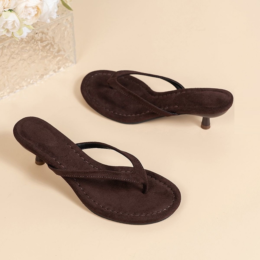 New Faux Suede Heeled Thong Sa - огляд і ціна Sewing New