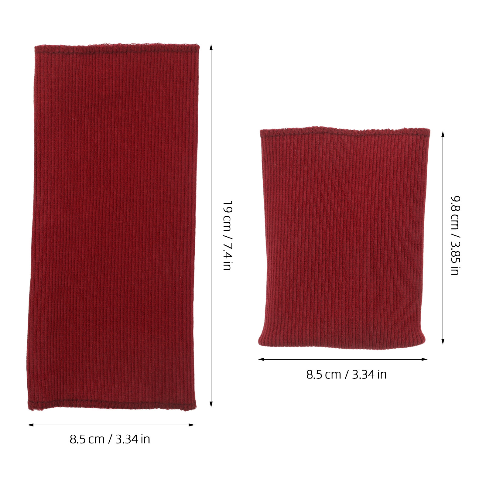 1Pair Dark Red Ribbed Knit Cuf - огляд і ціна Sewing Jackets
